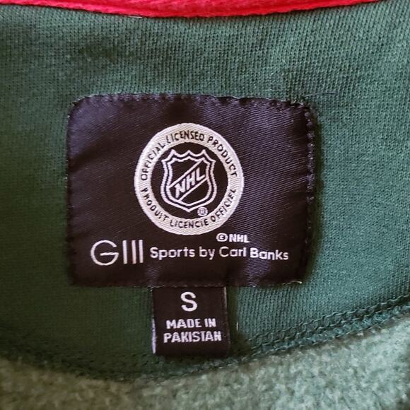 Minnesota Wild Hockey Zip Up Hooded Sweatshirt - Picture 4 of 4